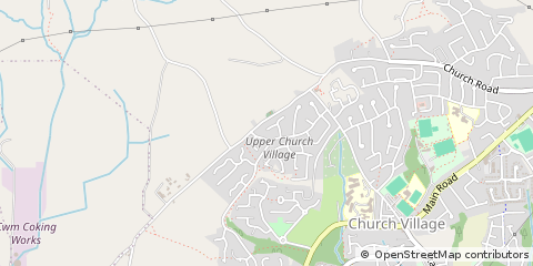 Map of Pontypridd, Rhondda Cynon Taff