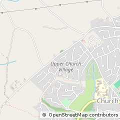 Map of Pontypridd, Rhondda Cynon Taff