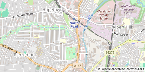 Map of Darlington