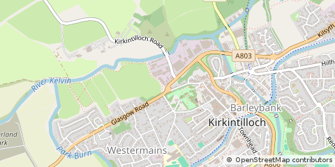 Map of Glasgow, Lanarkshire