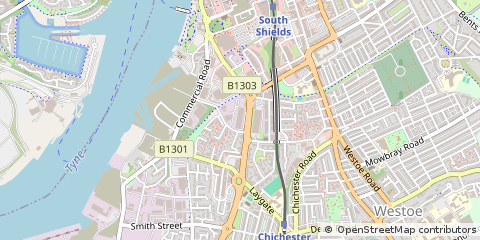 Map of South Shields