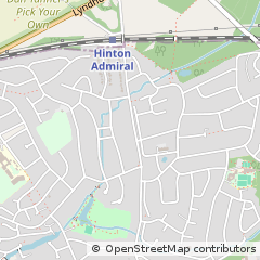Map of Christchurch, Dorset