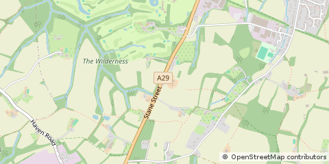 Map of Horsham, West Sussex