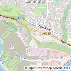 Map of Lemington, Tyne and Wear