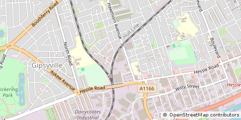 Map of Hull, North Humberside