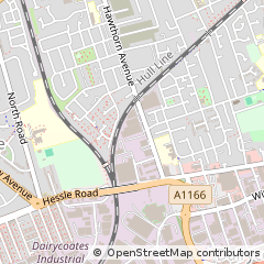 Map of Hull, North Humberside