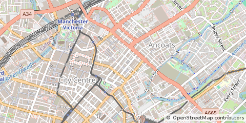 Map of Manchester
