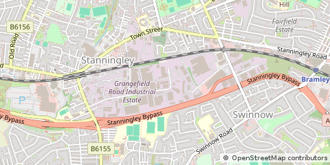 Map of Leeds, West Yorkshire