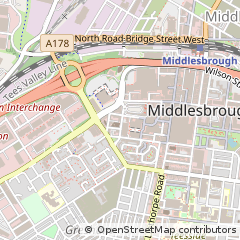 Map of Middlesbrough