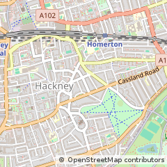 Map of Hackney, London