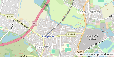 Map of Shepperton