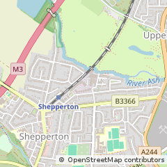 Map of Shepperton