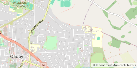 Map of Leicester, Leicestershire