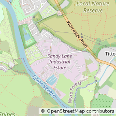 Map of Stourport on Severn, Worcestershire