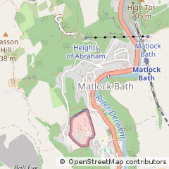 Map of Matlock, Derbyshire