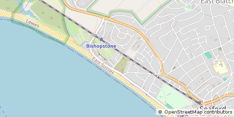 Map of Seaford, East Sussex