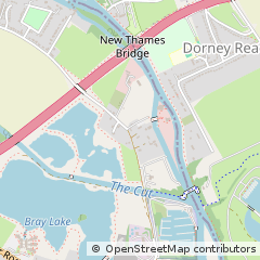 Map of Bray on Thames, Berkshire