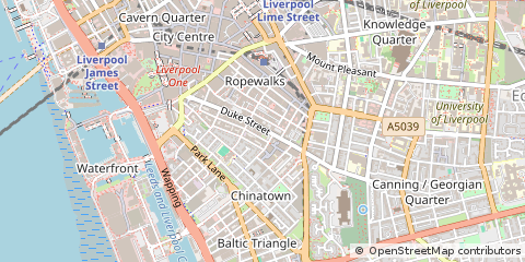 Map of Liverpool, Merseyside