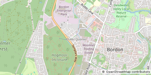 Map of Bordon