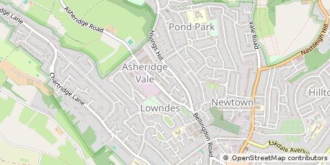Map of Chesham, Buckinghamshire