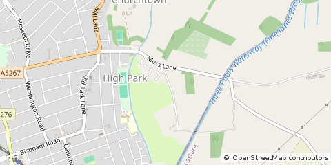 Map of Southport, Merseyside