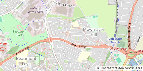 Map of Leicester