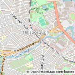Map of South Yorkshire