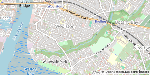 Map of Southampton, Hampshire