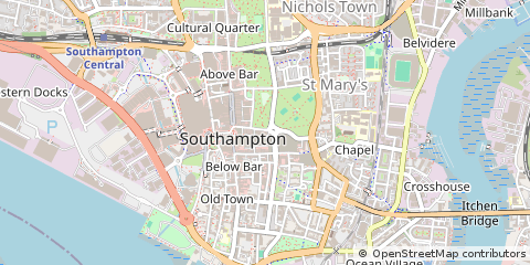 Map of Southampton