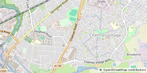 Map of Chelmsford, Essex