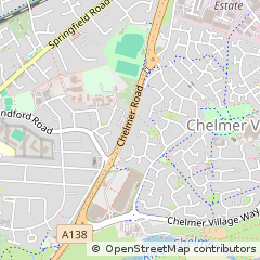 Map of Chelmsford, Essex