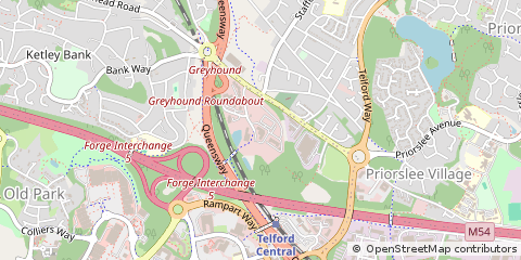 Map of Telford