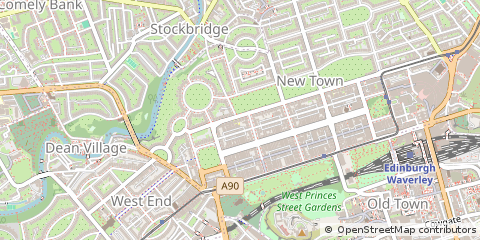 Map of Edinburgh, Lothian