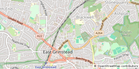 Map of East Grinstead