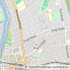 Map of Kingston Upon Thames, Surrey
