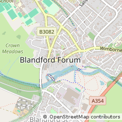 Map of Blandford Forum