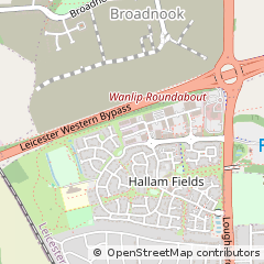 Map of Leicester, Leicestershire