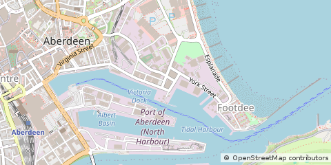 Map of Aberdeen, Aberdeenshire