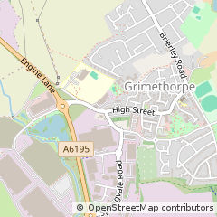 Map of Barnsley, South Yorkshire
