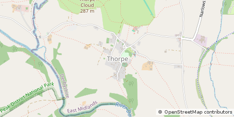 Map of Ashbourne, Derbyshire