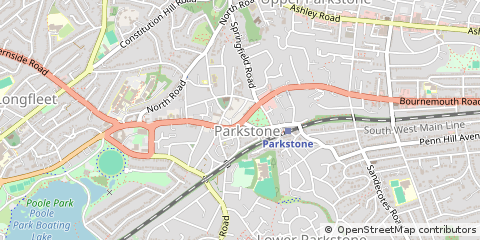Map of Poole, Dorset