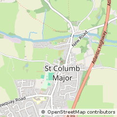 Map of ST Columb, Cornwall