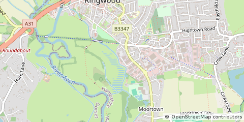 Map of Ringwood, Hampshire