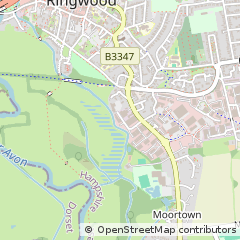 Map of Ringwood, Hampshire