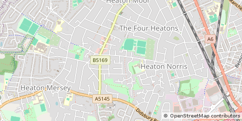 Map of Stockport, Cheshire