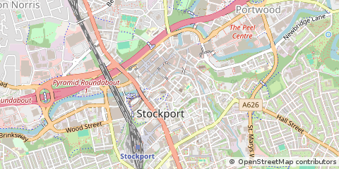 Map of Stockport