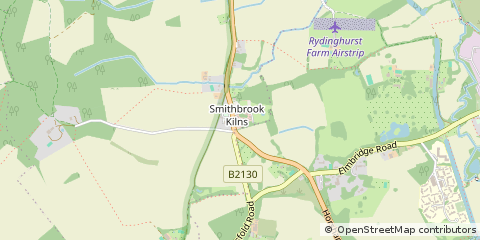 Map of Cranleigh, Surrey