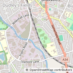 Map of Walsall, West Midlands