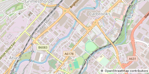 Map of Sheffield
