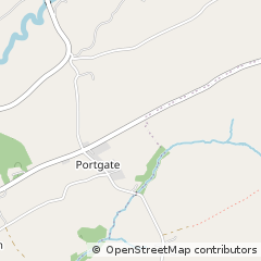 Map of Okehampton, Devon